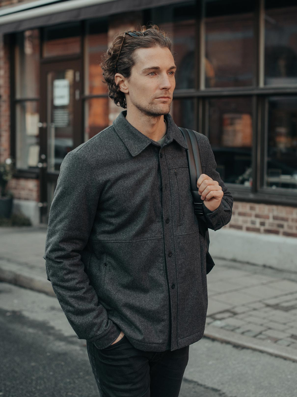 Insulated wool sales jacket