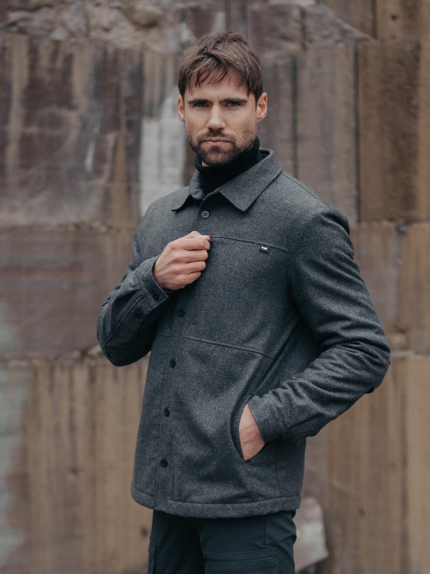 Charcoal grey clearance jacket