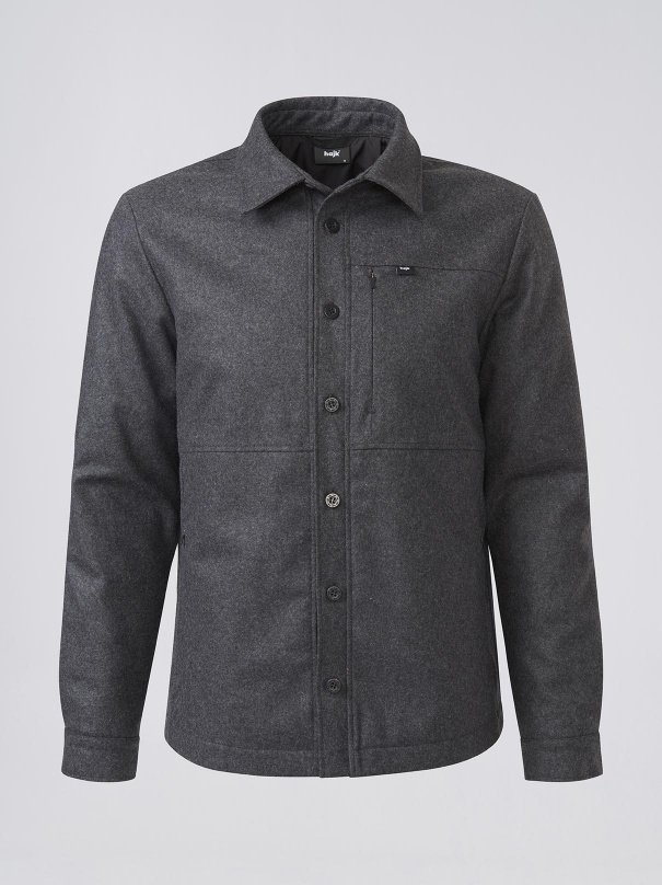 ARV Insulated wool jacket Charcoal grey | Hajk Online Store